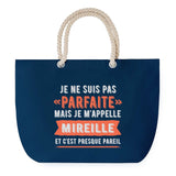 Sac de plage Bleu anse corde Mireille Parfaite