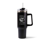 Mug isotherme Noir Animaux à Sauver J'peux pas