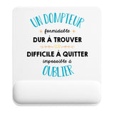 Tapis de souris ergonomique avec repose-poignet, accessoire bureau pour femme et homme, fête des pères, cadeau pas cher, idée cadeau fête des mères, secret santa, départ à la retraite, télétravail et gaming