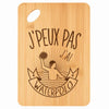 Planche bambou gravée personnalisée femme homme idée cadeau Fête des Mères Fête des Pères apéro papa maman prénom cuisine plateau fromage
