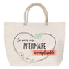 Sac Fête des Mères Mamie Famille Idée Cadeau anniversaire Noël Travail Boulot Métier Départ Retraite Collègue Femme cabas shopping plage