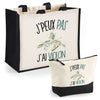 Cabas homme ou femme sac plage ou shopping tote bag pochette trousse Idée cadeau original pour anniversaire Noël travail départ retraite collègue famille fete des mères fetes des pères papa maman mamie papi