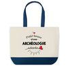 Sac de shopping bleu Bazar d'une Archéologue adorée