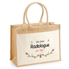 Sac Fête des Mères Mamie MAman Soeur Femme Famille Idée Cadeau anniversaire Noël Travail Boulot Métier Départ Retraite Collègue Femme cabas shopping plage