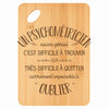 Planche bambou gravée personnalisée homme idée cadeau Fête des Pères apéro 30×20 prénom cuisine plateau fromage anniversaire noel papa papi 