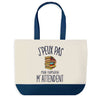 Sac de shopping bleu J'peux pas Roman Lire