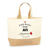 Sac Jute Fête des Mères Fêtes des Pères Mamie Papi Famille Idée Cadeau anniversaire Noël Travail Boulot Métier Départ Retraite Collègue Femme Homme