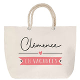 Sac Fête des Mères Mamie Famille Idée Cadeau anniversaire Noël Travail Boulot Métier Départ Retraite Collègue Femme cabas shopping plage