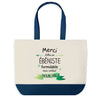 Sac de shopping bleu Merci Ébéniste Inoubliable Homme