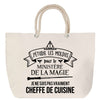 Sac Fête des Mères Mamie Famille Idée Cadeau anniversaire Noël Travail Boulot Métier Départ Retraite Collègue Femme cabas shopping plage
