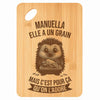 Planche bambou gravée personnalisée femme idée cadeau Fête des Mères apéro 30×20 prénom cuisine plateau fromage anniversaire noel maman mamie