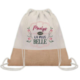 Sac Fête des Mères Mamie Famille Idée Cadeau anniversaire Noël Travail Boulot Métier Départ Retraite Collègue Femme cabas shopping plage