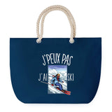 Sac de plage Bleu anse corde J'peux Pas Ski