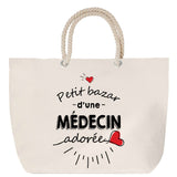 Sac Fête des Mères Mamie Famille Idée Cadeau anniversaire Noël Travail Boulot Métier Départ Retraite Collègue Femme cabas shopping plage