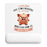 Tapis de souris ergonomique avec repose-poignet, accessoire bureau pour femme et homme, fête des pères, cadeau pas cher, idée cadeau fête des mères, secret santa, départ à la retraite, télétravail et gaming