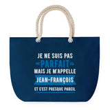 Sac de plage Bleu anse corde Jean-François Parfait