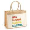 Sac Fête des Mères Mamie MAman Soeur Femme Famille Idée Cadeau anniversaire Noël Travail Boulot Métier Départ Retraite Collègue Femme cabas shopping plage
