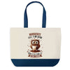 Sac de shopping bleu Marguerite Chouette Grain