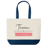 Sac de shopping bleu Thérèse en Vacances