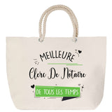 Sac Fête des Mères Mamie Famille Idée Cadeau anniversaire Noël Travail Boulot Métier Départ Retraite Collègue Femme cabas shopping plage