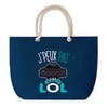 Sac de plage Bleu anse corde J'peux Pas LOL