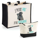Cabas homme ou femme sac plage ou shopping tote bag pochette trousse Idée cadeau original pour anniversaire Noël travail départ retraite collègue famille fete des mères fetes des pères papa maman mamie papi