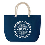 Sac de Plage Bleu avec Anse Corde Papy Homme Mythe Légende - étoile