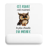 Tapis de souris ergonomique avec repose-poignet, accessoire bureau pour femme et homme, fête des pères, cadeau pas cher, idée cadeau fête des mères, secret santa, départ à la retraite, télétravail et gaming