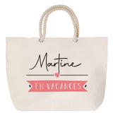 Sac Fête des Mères Mamie Famille Idée Cadeau anniversaire Noël Travail Boulot Métier Départ Retraite Collègue Femme cabas shopping plage