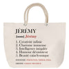 Sac Fête des Mères Mamie Famille Idée Cadeau anniversaire Noël Travail Boulot Métier Départ Retraite Collègue Femme cabas shopping plage