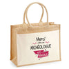 Sac Fête des Mères Mamie MAman Soeur Femme Famille Idée Cadeau anniversaire Noël Travail Boulot Métier Départ Retraite Collègue Femme cabas shopping plage