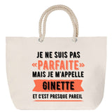 Sac Fête des Mères Mamie Famille Idée Cadeau anniversaire Noël Travail Boulot Métier Départ Retraite Collègue Femme cabas shopping plage