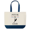 Sac de shopping bleu J'peux pas Escalade Pierres Colorés