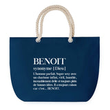 Sac de plage Bleu anse corde Benoit Définition Homme