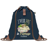sac a dos bleu coton recycle avec pochette idee cadeau originale pour collegue ami prof ou membre de la famille cadeau mixte noel anniversaire secret santa ou depart au travail sac leger pratique et ecologique design breton moderne