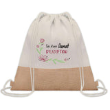 Sac Fête des Mères Mamie Maman Cadeau anniversaire Noël Travail Métier Départ Retraite Collègue Femme cabas shopping plage