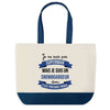 Sac de shopping bleu Snowboardeur Superman