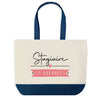 Sac de shopping bleu Stagiaire en Vacances