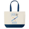 Sac de shopping bleu J'peux pas Aviron