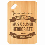 Planche bambou gravée personnalisée homme idée cadeau Fête des Pères apéro 30×20 prénom cuisine plateau fromage anniversaire noel papa papi 