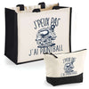Cabas homme ou femme sac plage ou shopping tote bag pochette trousse Idée cadeau original pour anniversaire Noël travail départ retraite collègue famille fete des mères fetes des pères papa maman mamie papi