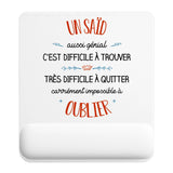Tapis de souris ergonomique avec repose-poignet, accessoire bureau pour femme et homme, fête des pères, cadeau pas cher, idée cadeau fête des mères, secret santa, départ à la retraite, télétravail et gaming