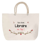 Sac Fête des Mères Mamie Famille Idée Cadeau anniversaire Noël Travail Boulot Métier Départ Retraite Collègue Femme cabas shopping plage