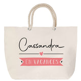 Sac Fête des Mères Mamie Famille Idée Cadeau anniversaire Noël Travail Boulot Métier Départ Retraite Collègue Femme cabas shopping plage