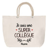 Sac Fête des Mères Mamie Famille Idée Cadeau anniversaire Noël Travail Boulot Métier Départ Retraite Collègue Femme cabas shopping plage