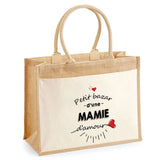 Sac Fête des Mères Mamie MAman Soeur Femme Famille Idée Cadeau anniversaire Noël Travail Boulot Métier Départ Retraite Collègue Femme cabas shopping plage