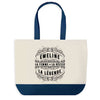 Sac de shopping bleu Émeline Femme Déesse Légende