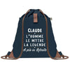 sac a dos homme bleu coton recycle avec pochette idee cadeau utile pour collegue papa ou ami cadeau homme noel anniversaire secret santa ou depart a la retraite sac durable pratique et robuste design sobre et elegant