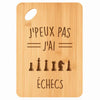 Planche bambou gravée personnalisée femme homme idée cadeau Fête des Mères Fête des Pères apéro papa maman prénom cuisine plateau fromage