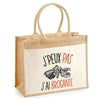 Sac Fête des Mères Mamie Famille Idée Cadeau anniversaire Noël Travail Boulot Métier Départ Retraite Collègue Femme cabas shopping plage Homme Papa Papi Pères Frère